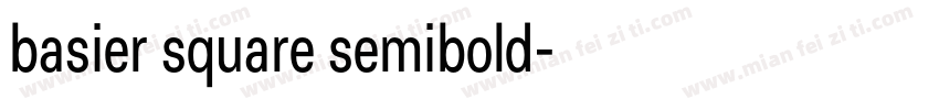 basier square semibold字体转换